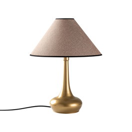 Opviq Luna - 15257 Lámpara de Mesa Dorado y Marrón Claro